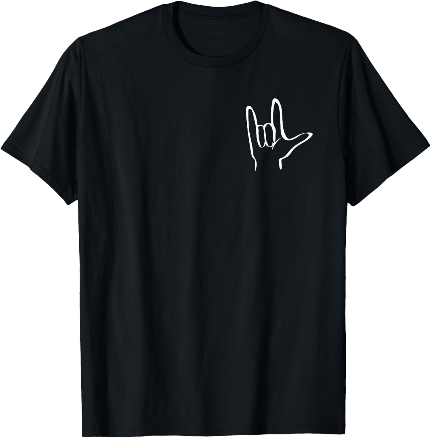 Funny ASL American Sign Language T-Shirt - T-Shirt | Black