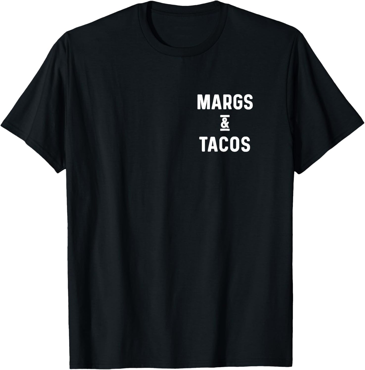 Margs and Tacos Funny Vacation Travel Honeymoon Party Fiesta T-Shirt - T-Shirt | Black