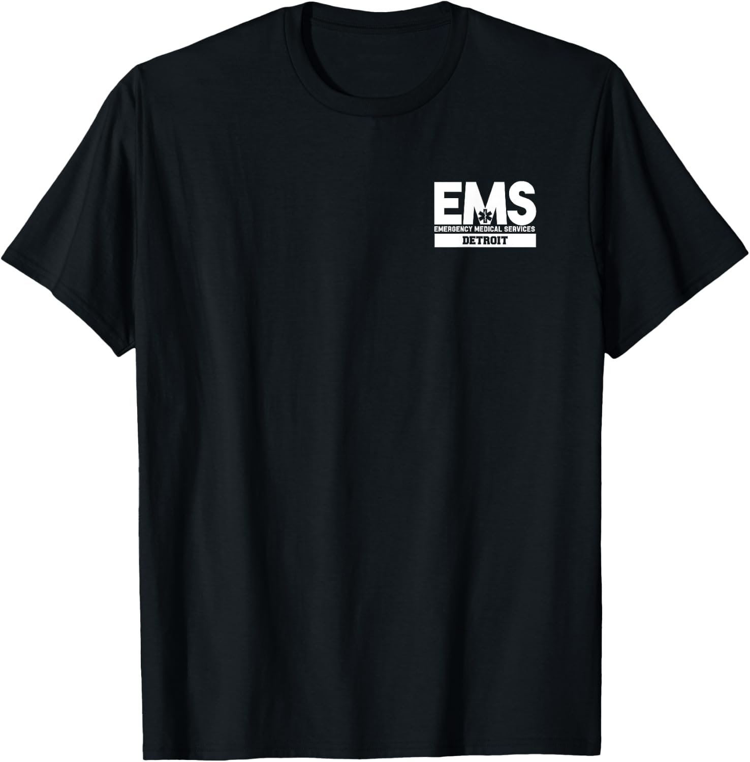 Detroit Michigan EMS Emergency Medical Services EMT Uniform T-Shirt - T-Shirt | Black