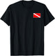 Diver Down Flag Scuba Flag Diving Freediving Safety T-Shirt - T-Shirt | Black