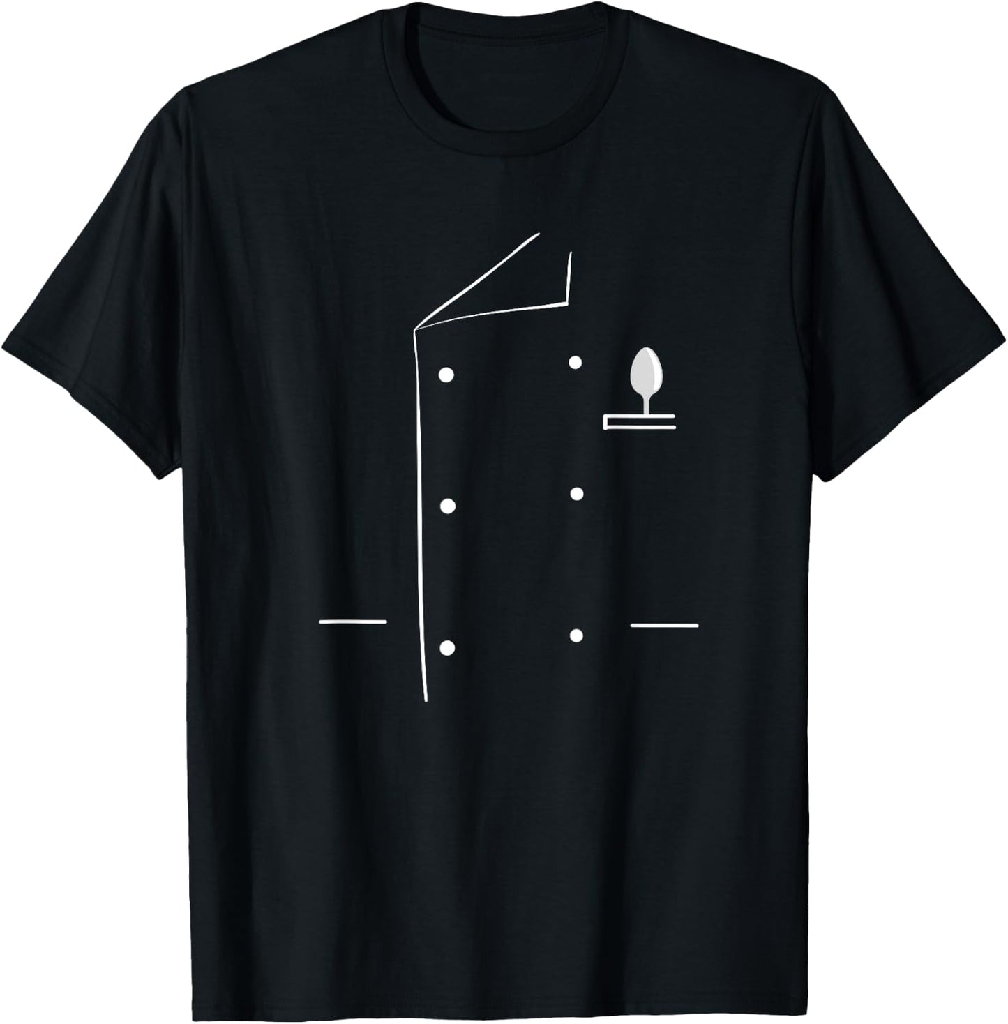 Chef Coat Uniform Jacket Culinary Cooking Lovers Cook Chief T-Shirt - T-Shirt | Black
