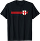 Vintage England Flag Shirt English Crest Great Britain UK T-Shirt - T-Shirt | Black