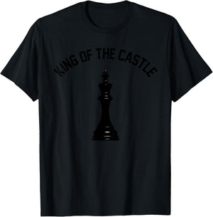 King of The Castle Chess Dad Chess Player King Piece T-Shirt - T-Shirt | Black
