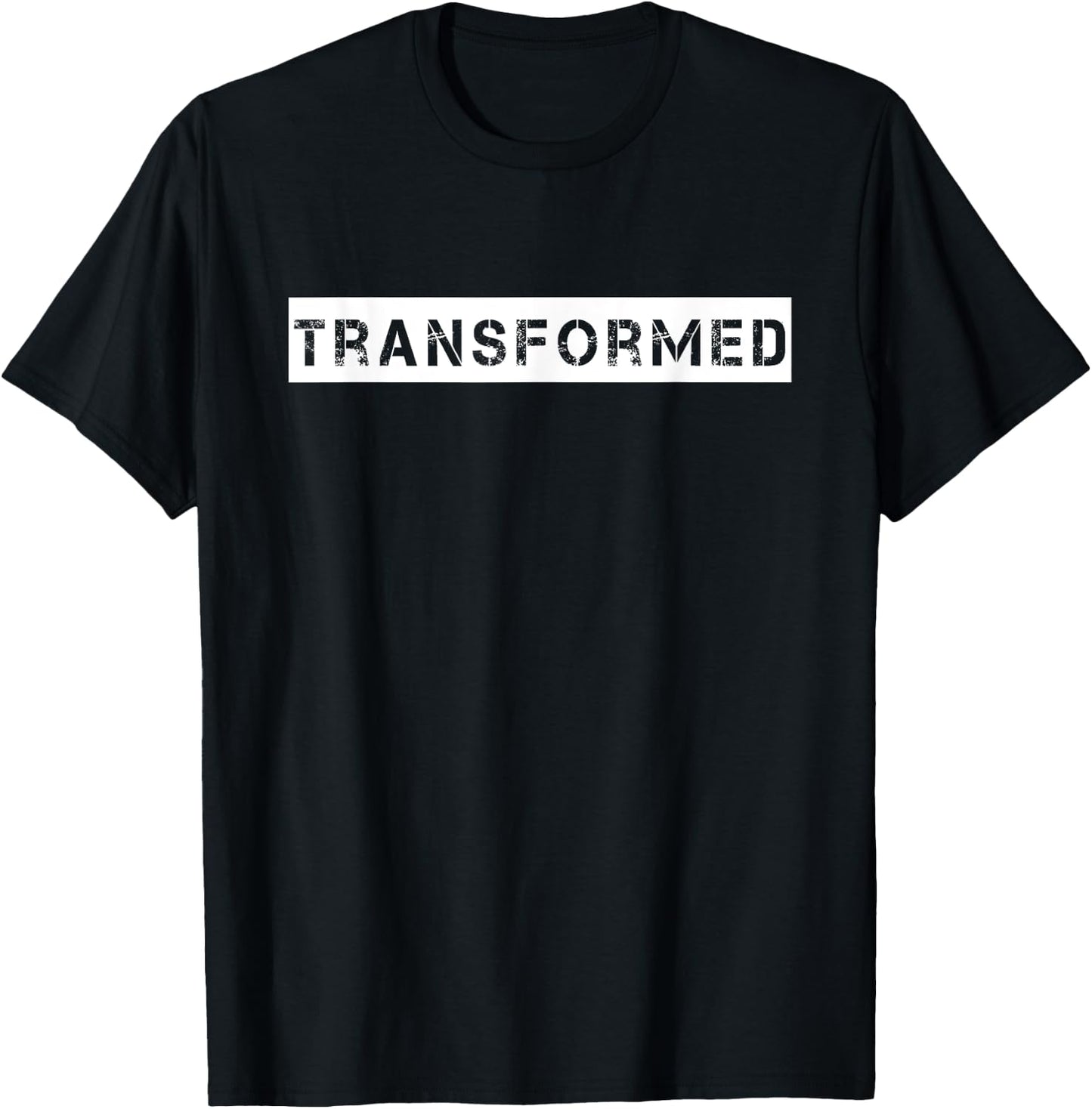 Transformed Christian Inspirational Design T-Shirt - T-Shirt | Black