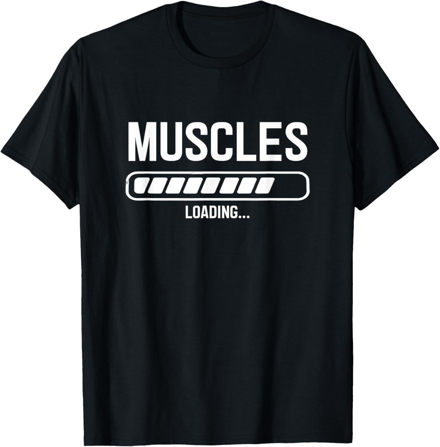 Muscles Loading Installing Muscles Funny Workout T-Shirt - T-Shirt | Black