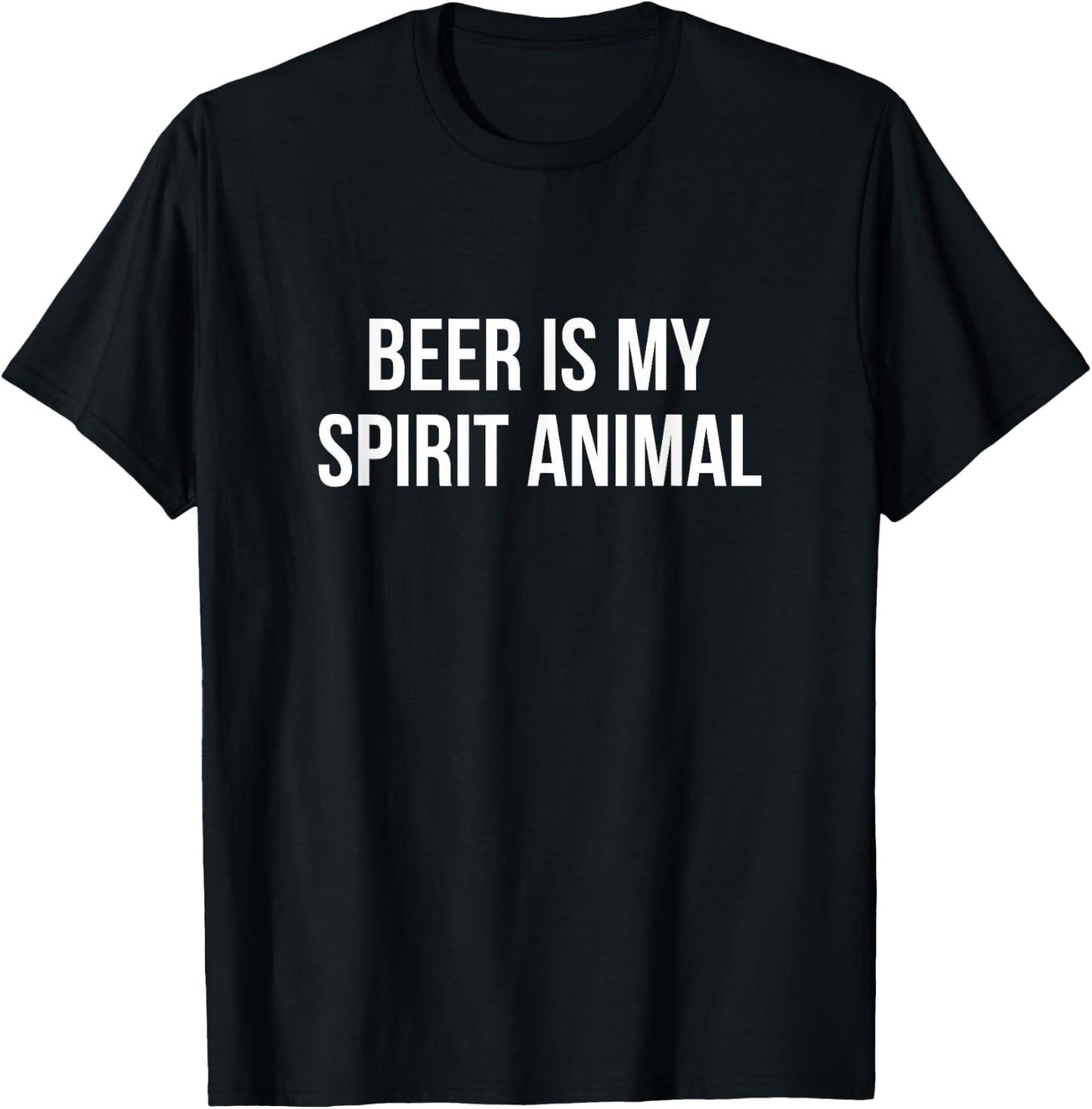 Beer Is My Spirit Animal T-Shirt - T-Shirt | Black