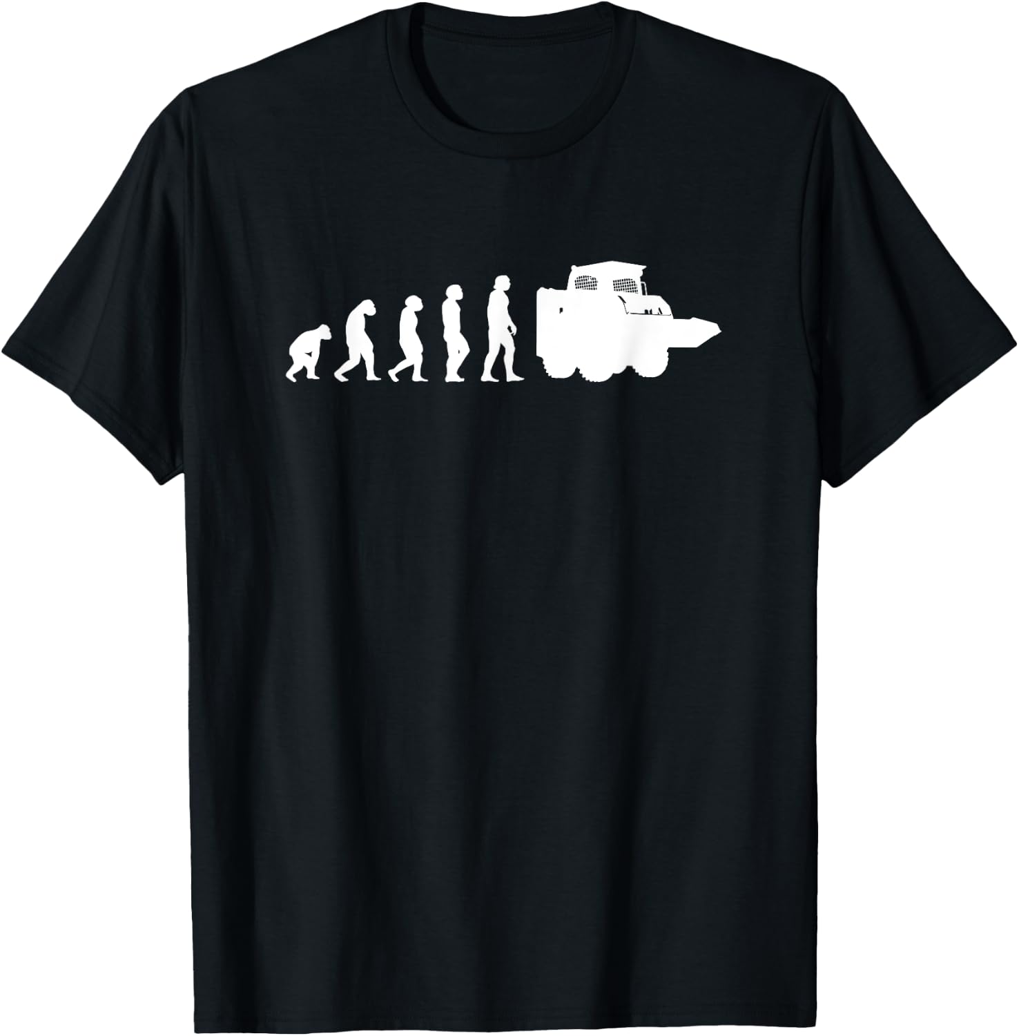 Skid Steer Loader Evolution Skid Steer Operator T-Shirt - T-Shirt | Black
