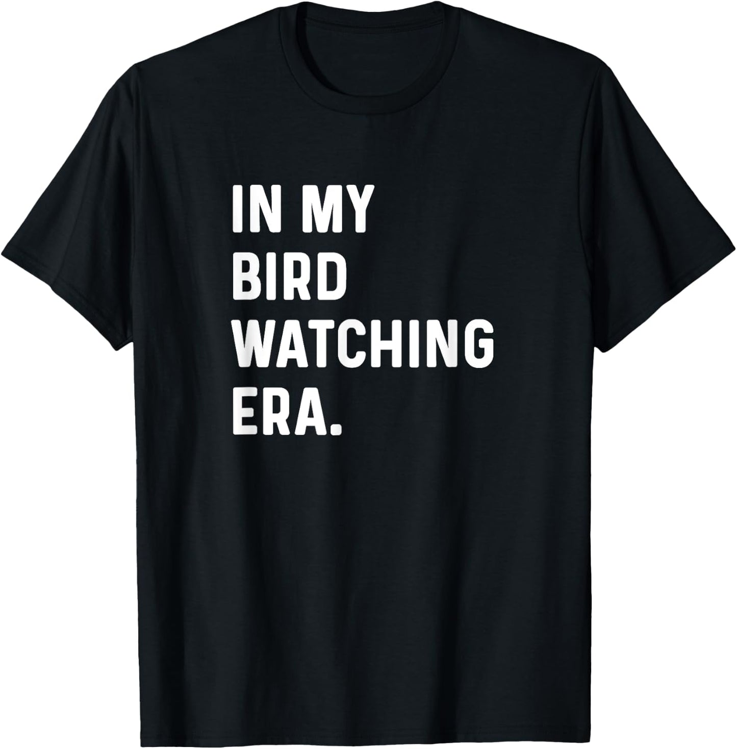 In My Bird Watching Era - Birds Telescope Photography T-Shirt - T-Shirt | Black