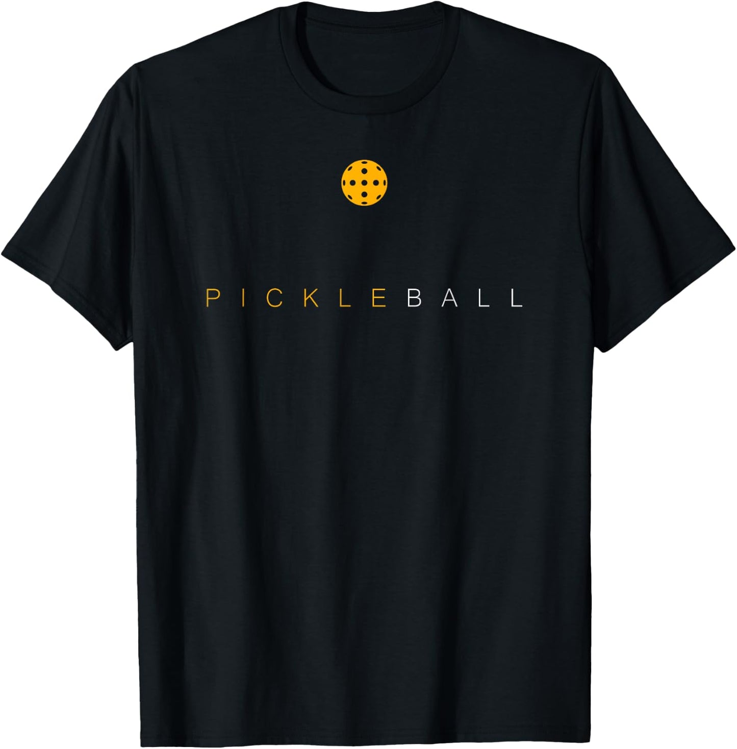 Pickleball - Stylish - Simplistic - Minimalist Pickleball T-Shirt - T-Shirt | Black
