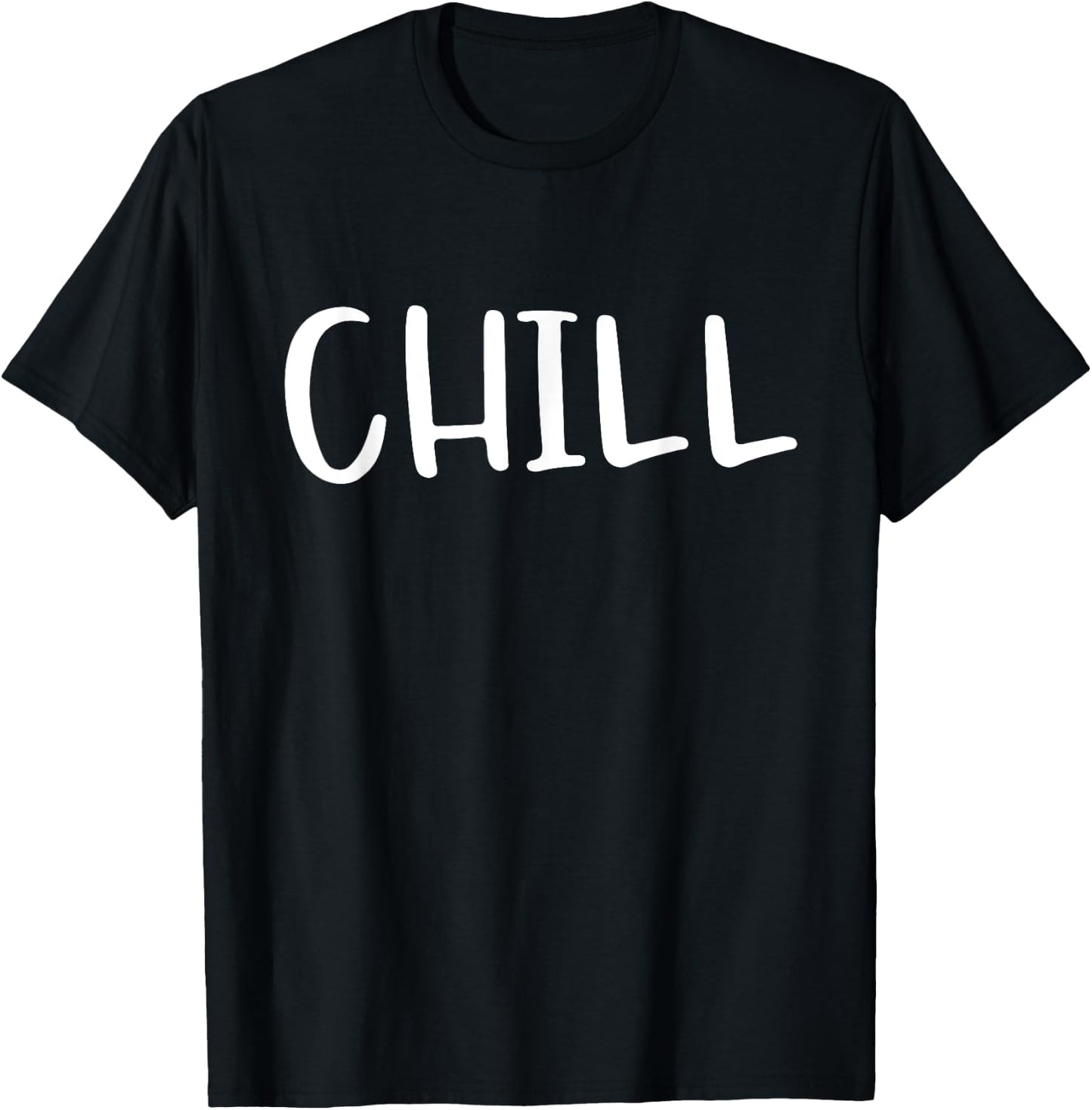 Funny Matching Couples Outfit - Chill And No Chill T-Shirt - T-Shirt | Black
