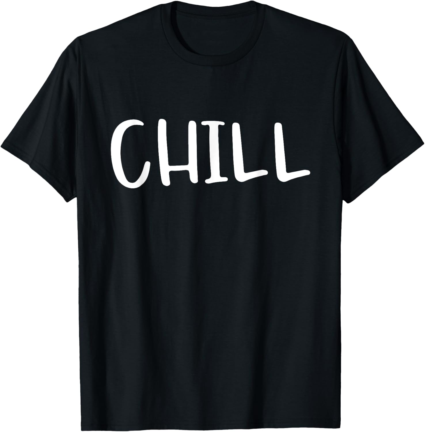 Funny Matching Couples Outfit - Chill And No Chill T-Shirt - T-Shirt | Black