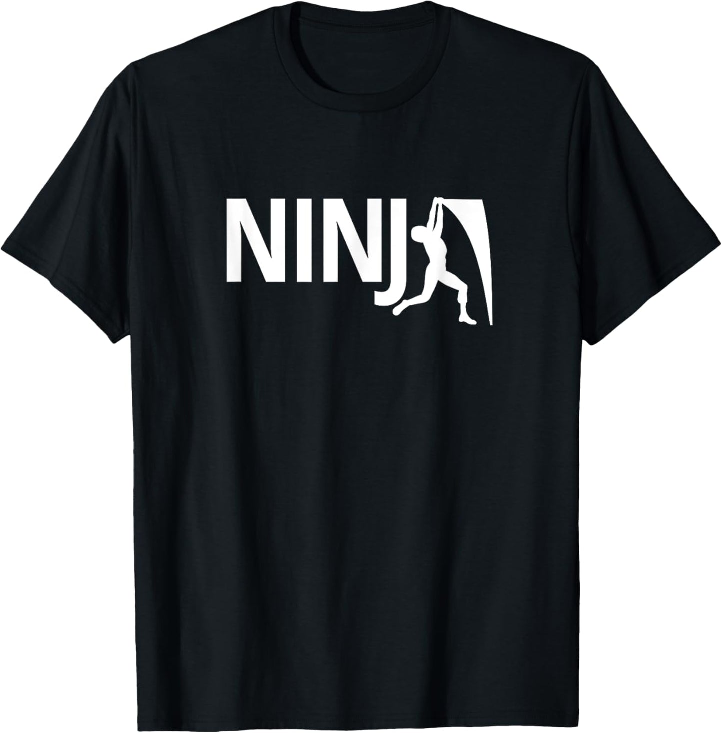 Ninja Warrior Ninja Training Shirt Warped Wall Ninja T-Shirt - T-Shirt | Black