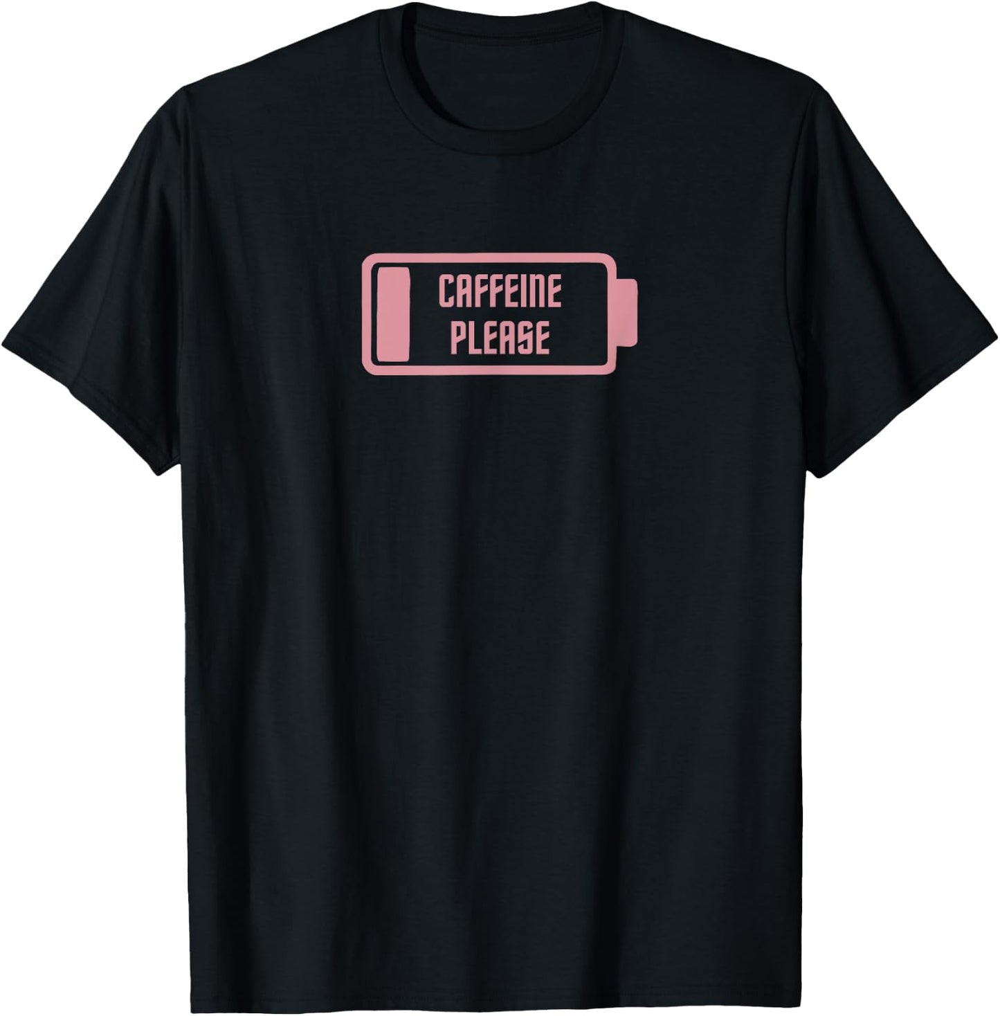 Gym Pump Cover Caffeine Please Pink Coffee and PreWorkout T-Shirt - T-Shirt | Black