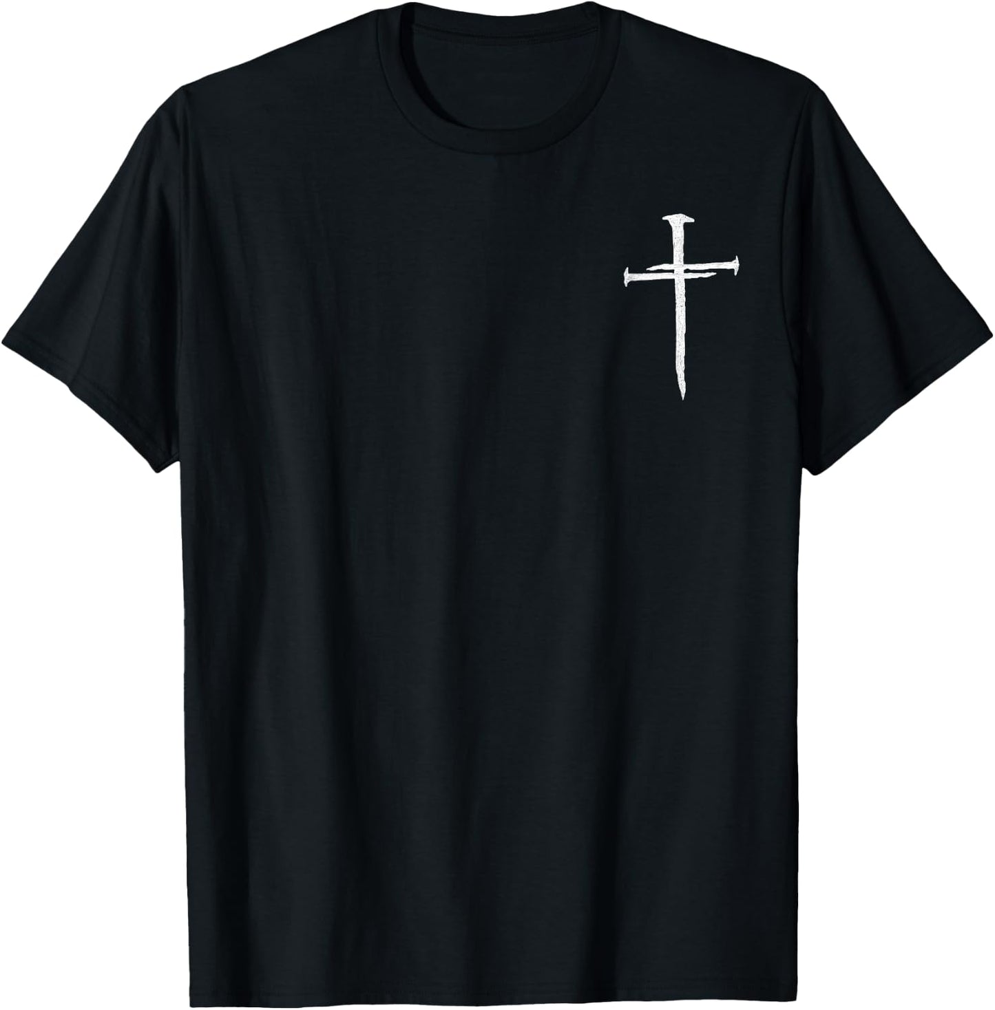 Christian Jesus Nail Cross Christ's crucifixion Religion T-Shirt - T-Shirt | Black