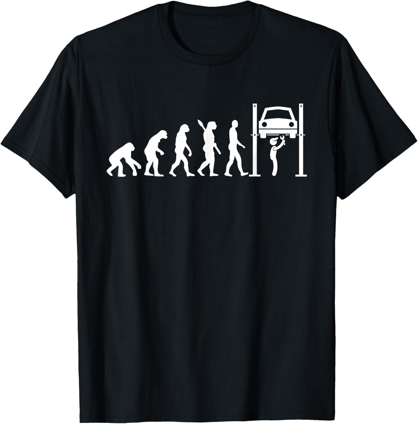 Car Mechanic Evolution Auto Mechanic T-Shirt - T-Shirt | Black