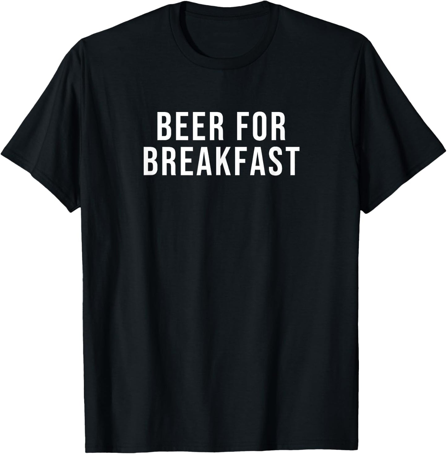Beer For Breakfast T-Shirt - T-Shirt | Black