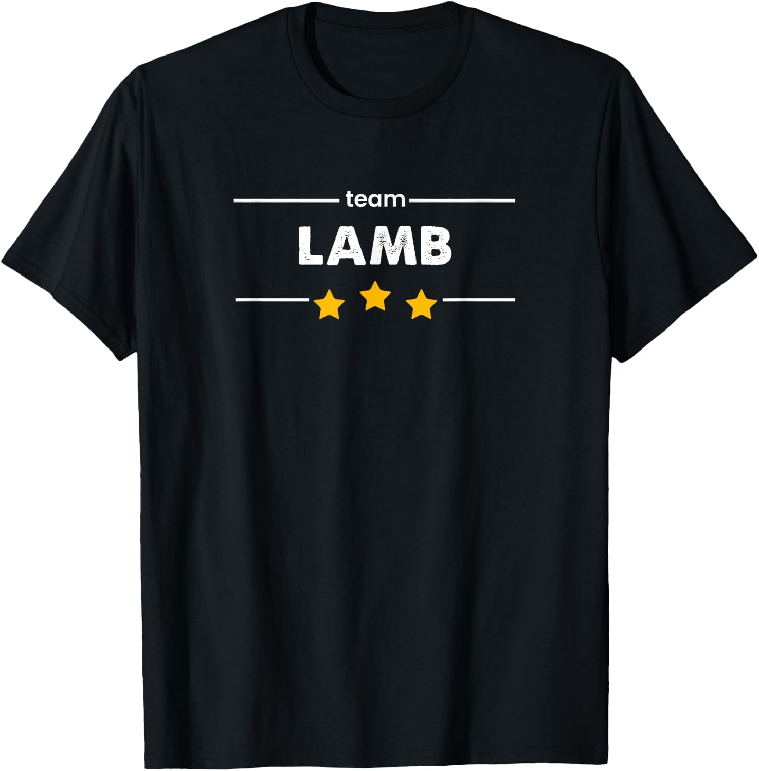 Family Name Surname or First Name | TEAM LAMB T-Shirt - T-Shirt | Black