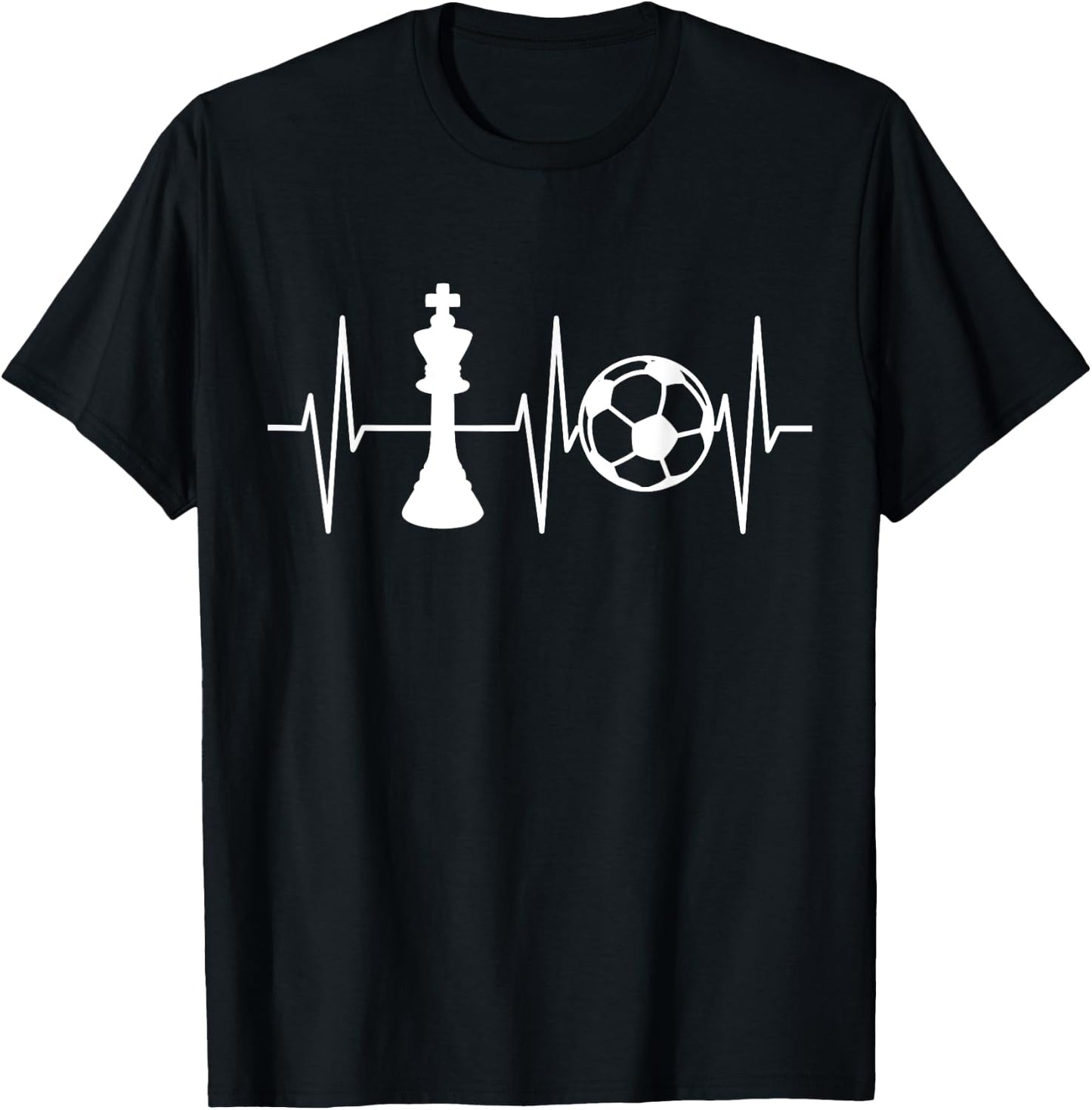 Funny Chess Shirt Soccer Player Chess Player Chess Lover T-Shirt - T-Shirt | Black