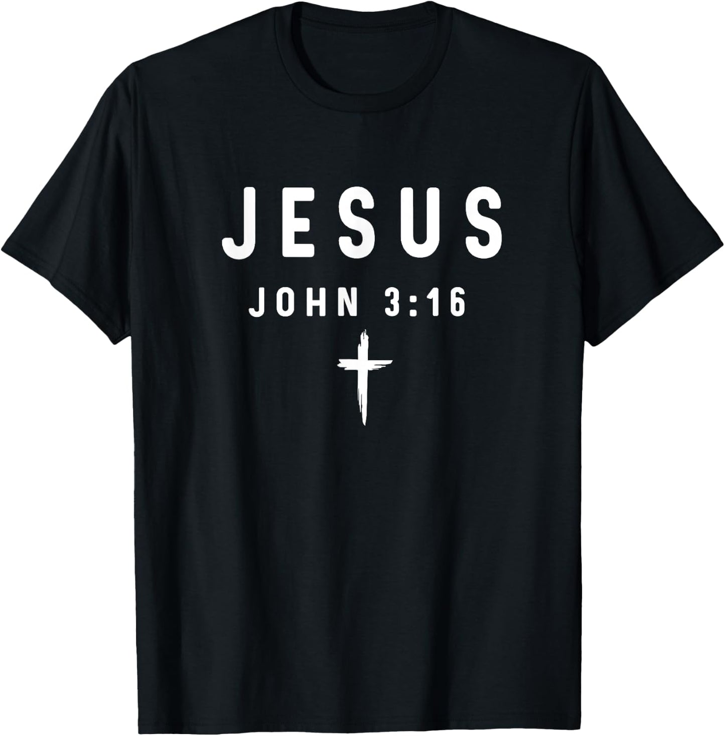 John 3:16 3 16 Faith - God Jesus Religious Christian T-Shirt - T-Shirt | Black