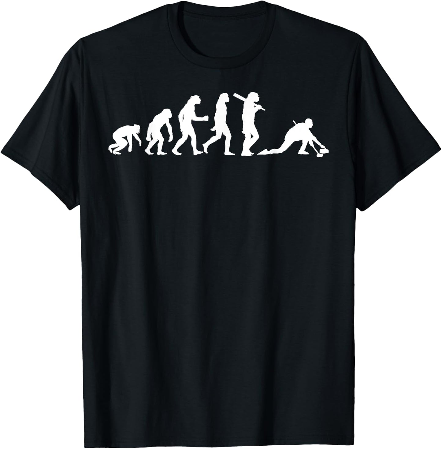 Funny Curling Gift Women Curling Team Stone Player T-Shirt - T-Shirt | Black