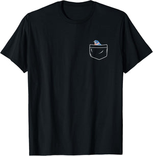 Eastern Bluebird In A Pocket Funny Bird Lover Birdwatcher T-Shirt - T-Shirt | Black