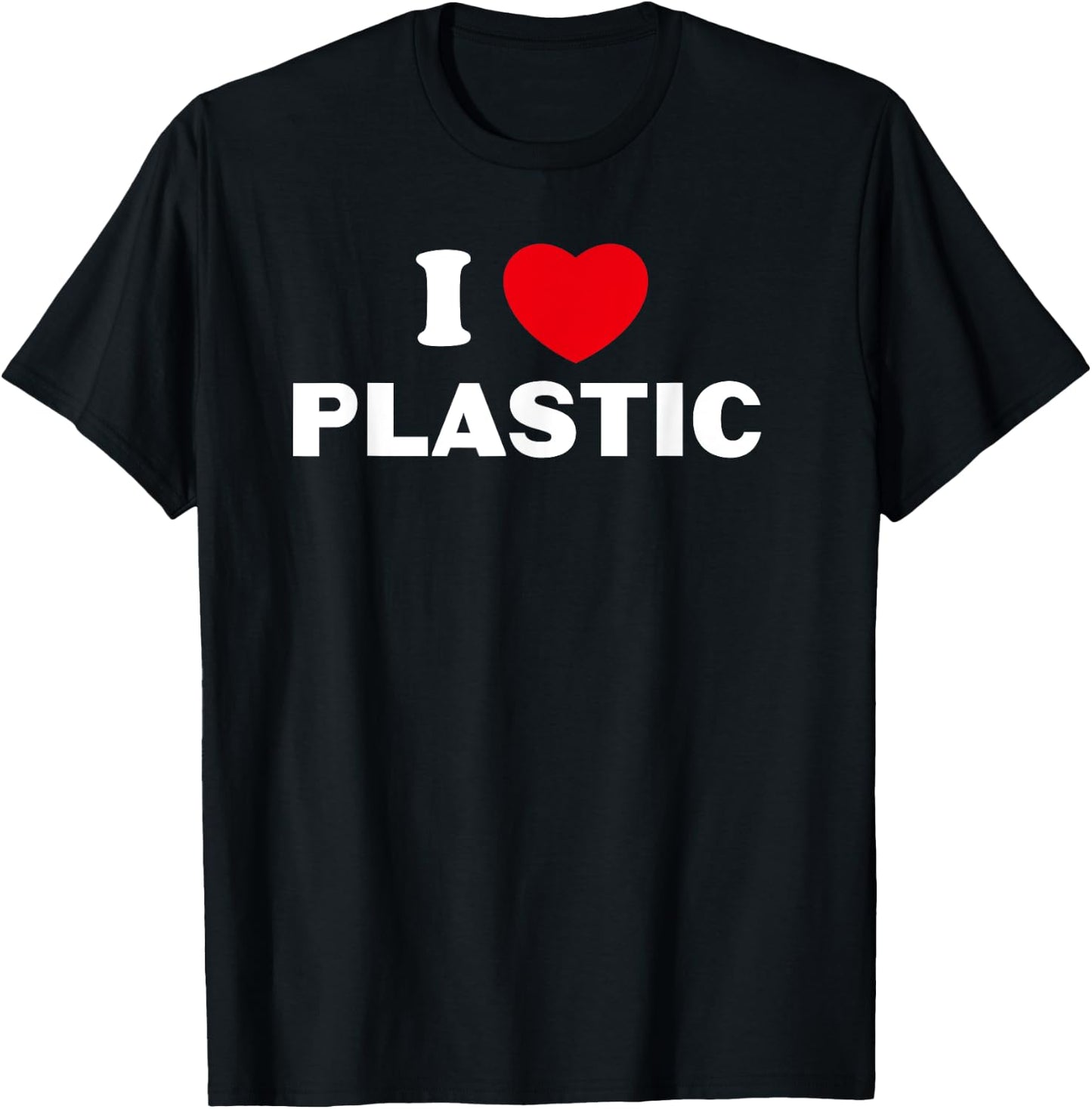 I love heart - plastic T-Shirt - T-Shirt | Black