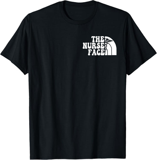 The Nurse Face, Emergency Room Registered, RN Staff Pocket T-Shirt - T-Shirt | Black