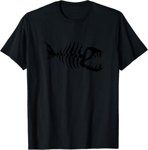 Fish Bones T-Shirt - T-Shirt | Black