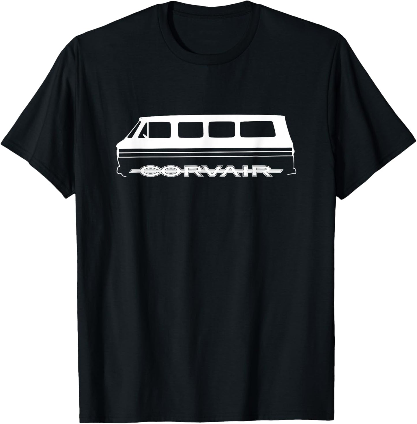 Corvair Addict Corvair FC Greenbrier Van - Men's Black Short Sleeve Classic Fit - Small T-Shirt - T-Shirt | Black