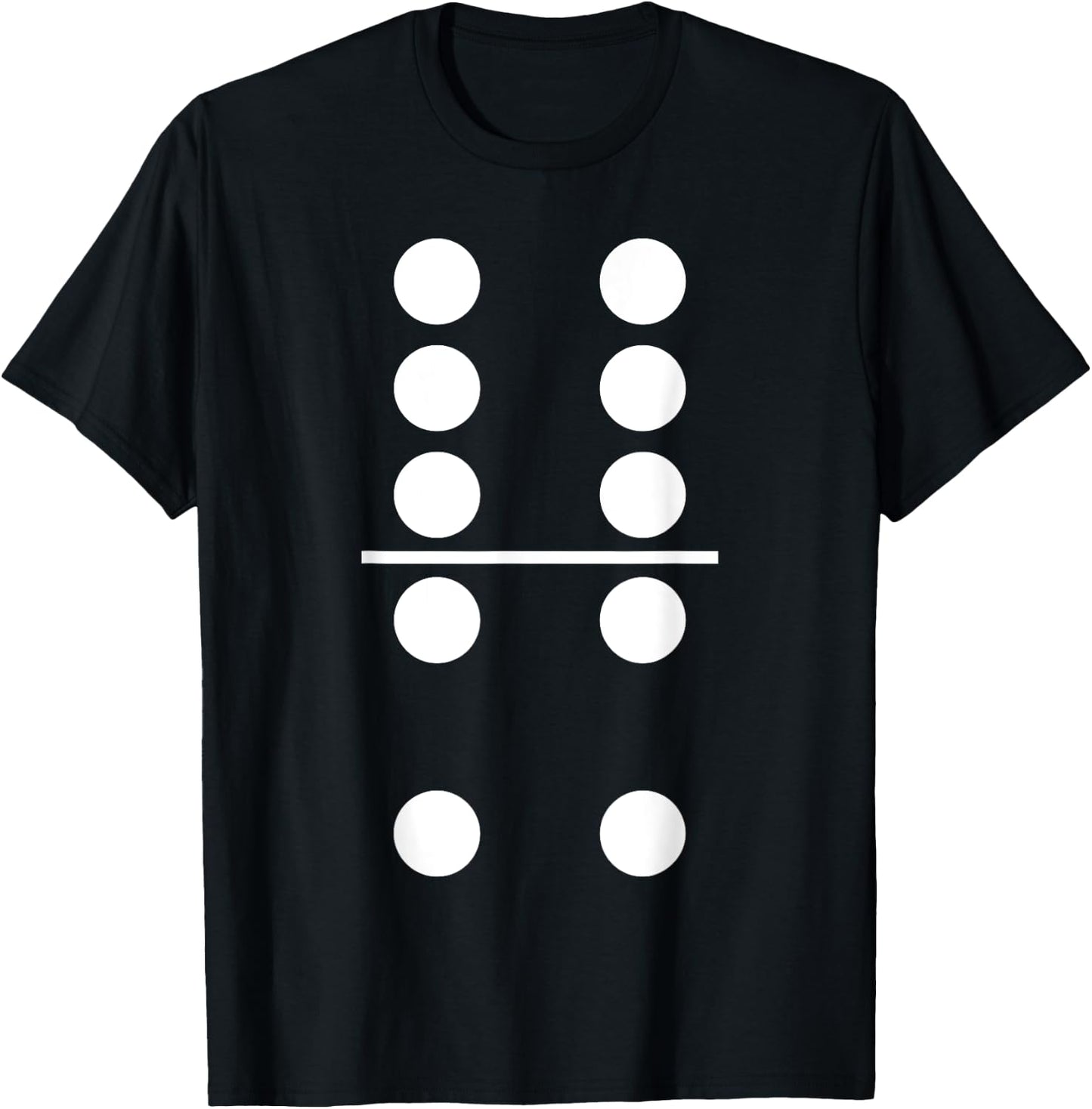 Domino Game 6 4 Matching Halloween Group Costume T-Shirt - T-Shirt | Black