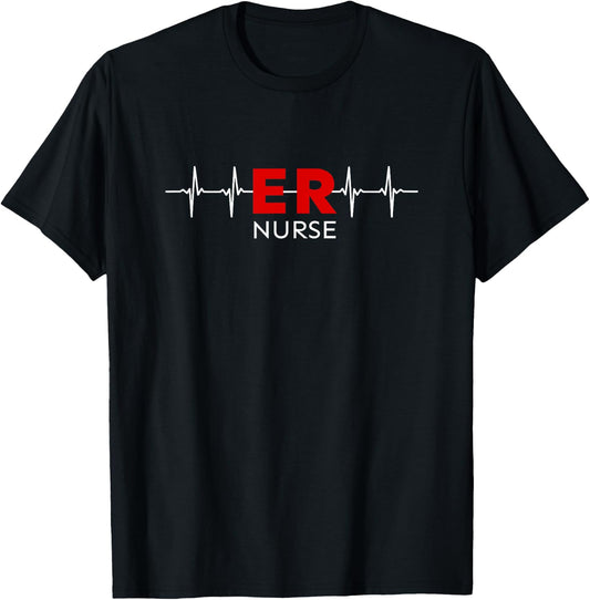 ER Nurse Emergency Department Registered Nurses T-Shirt - T-Shirt | Black