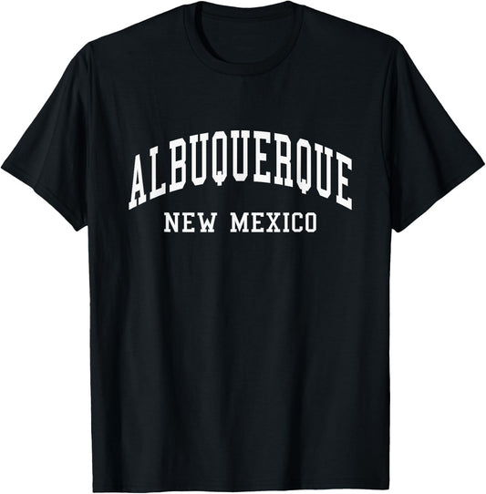 Albuquerque - New Mexico - Throwback Design - Classic T-Shirt - T-Shirt | Black