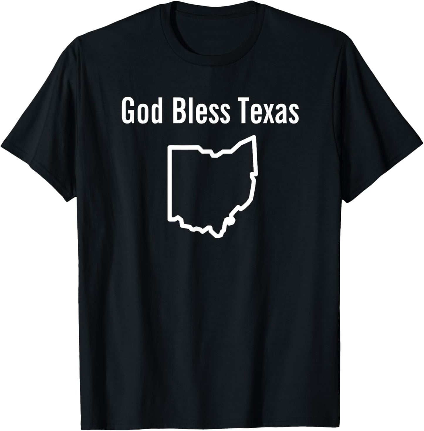 God Bless Texas Ohio T-Shirt - T-Shirt | Black