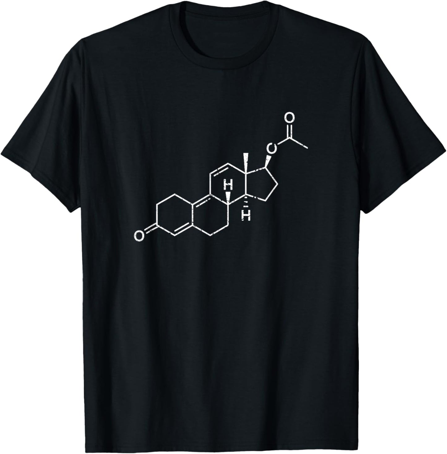 Trenbolone Steroid Molecule, Bodybuilding Tren Training T-Shirt - T-Shirt | Black
