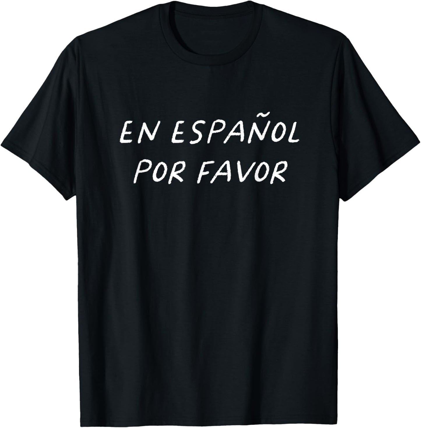 En Español Por Favor Spanish Teacher Funny Back To School T-Shirt - T-Shirt | Black