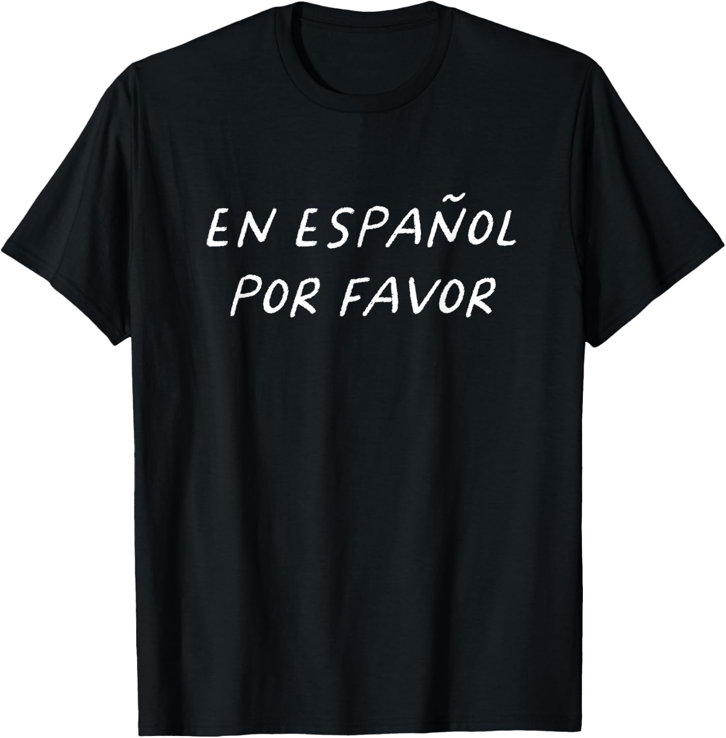 En Español Por Favor Spanish Teacher Funny Back To School T-Shirt - T-Shirt | Black