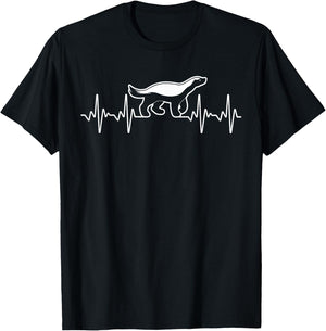 Cute Honey Badger Art Women Kids Honey Badger Lovers T-Shirt - T-Shirt | Black