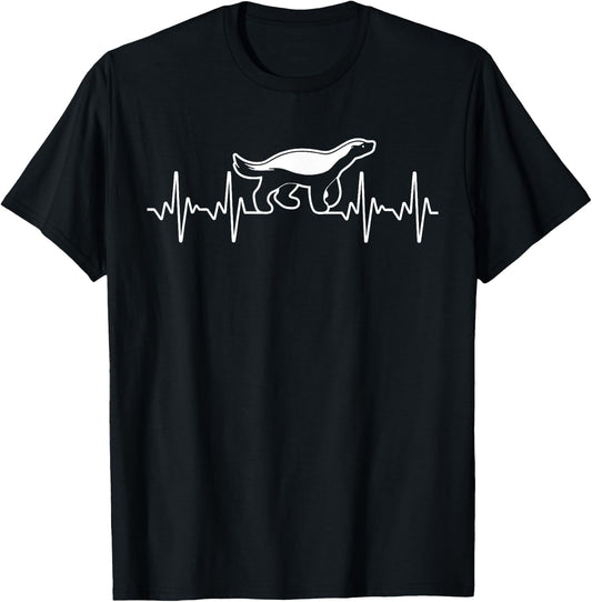 Cute Honey Badger Art Women Kids Honey Badger Lovers T-Shirt - T-Shirt | Black