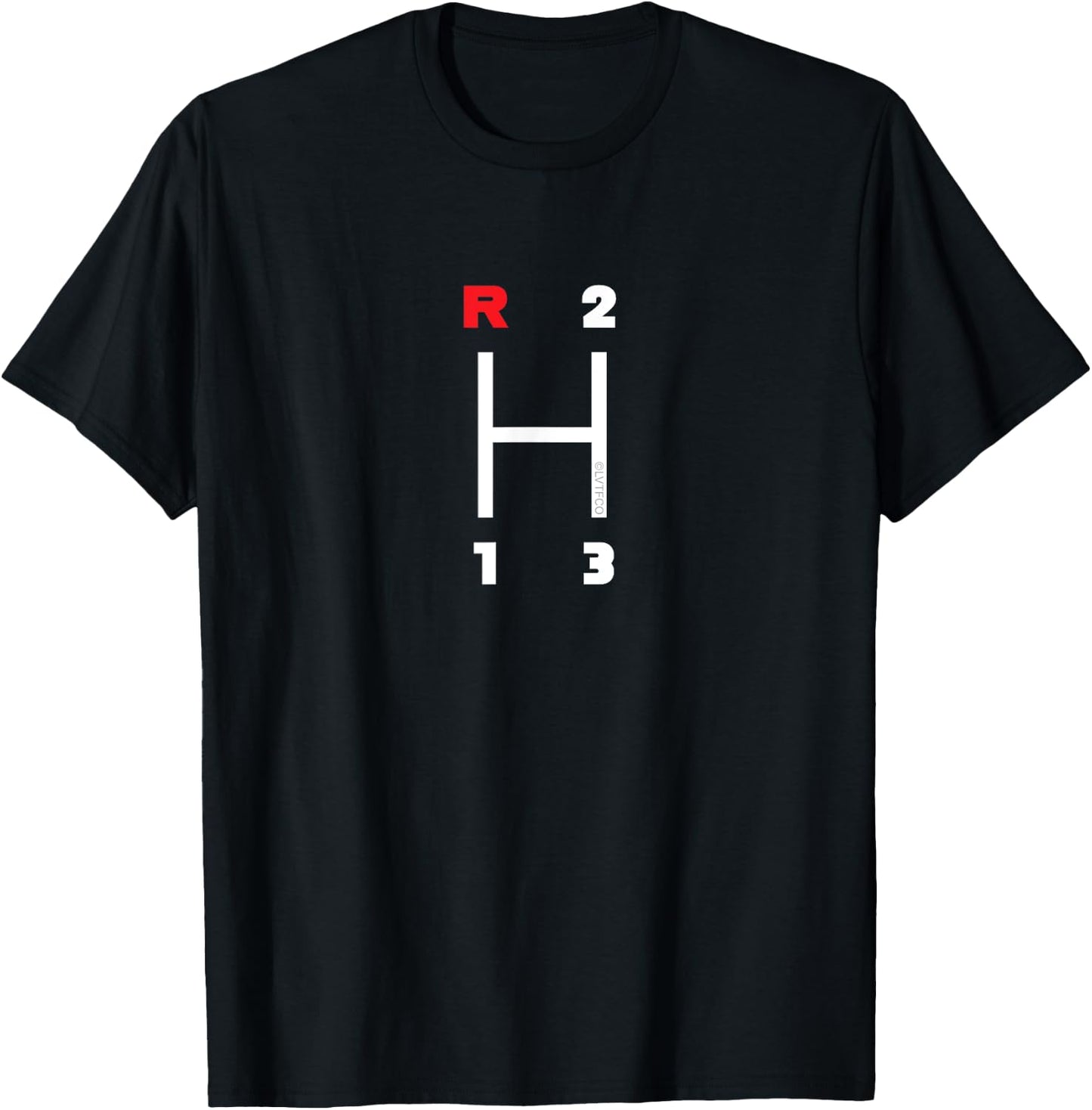 Car Gear Shifter Pattern Manual Transmission (3 Speed) T-Shirt - T-Shirt | Black