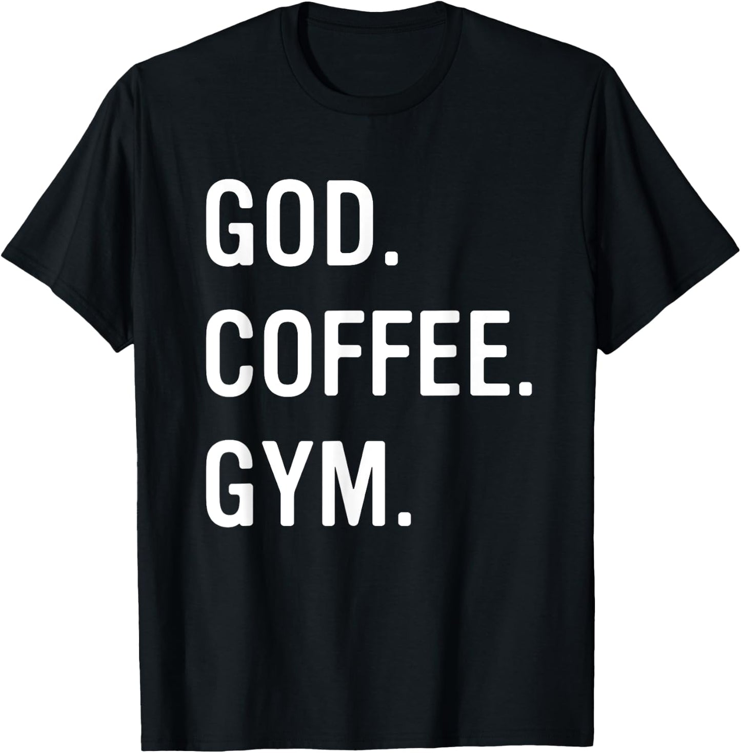 Christian God Coffee Gym Workout Women T-Shirt - T-Shirt | Black