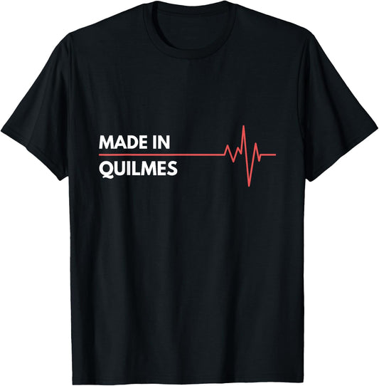 Made In Quilmes Argentina City Of Birth Hometown T-Shirt - T-Shirt | Black