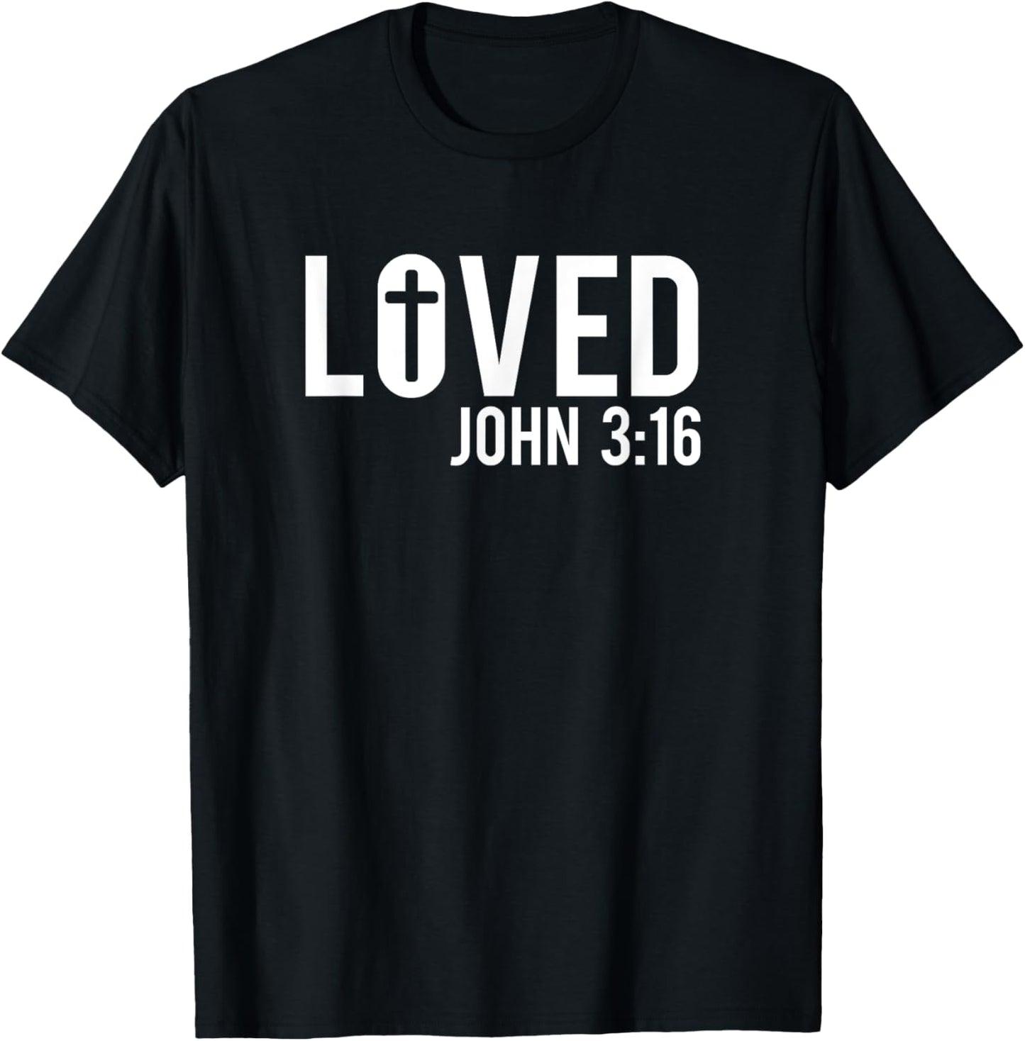 John 316 John 3 16 Bible Jesus T-Shirt - T-Shirt | Black
