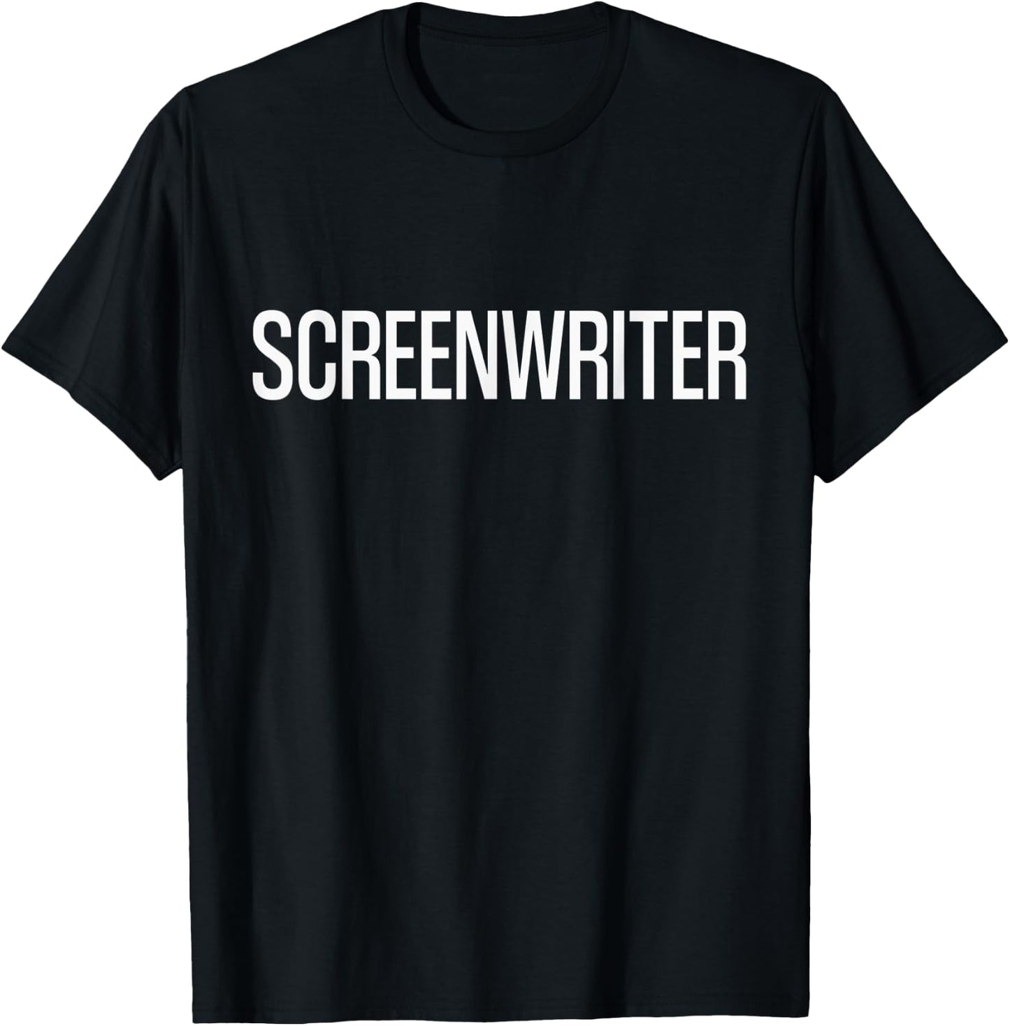 Bold Screenwriter Text | Film Crew T-Shirt - T-Shirt | Black