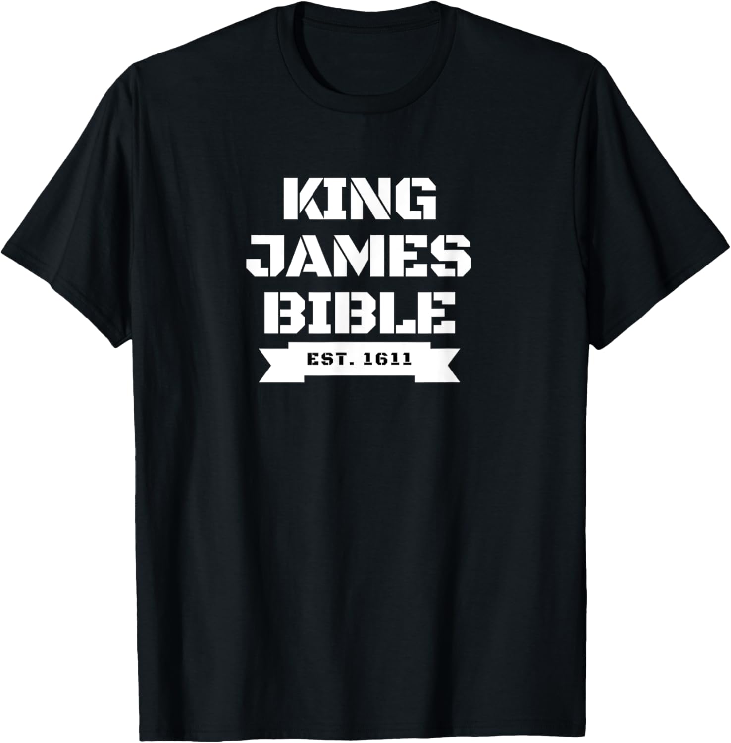 King James Bible 1611 T-Shirt - T-Shirt | Black
