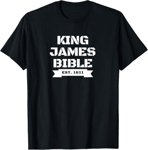 King James Bible 1611 T-Shirt - T-Shirt | Black