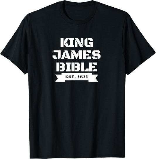 King James Bible 1611 T-Shirt - T-Shirt | Black