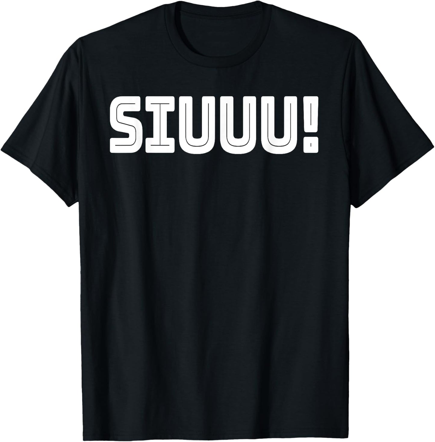 Siuuu T-Shirt - T-Shirt | Black