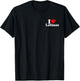 I Love Heart Latinas Girlfriend Wife T-Shirt - T-Shirt | Black
