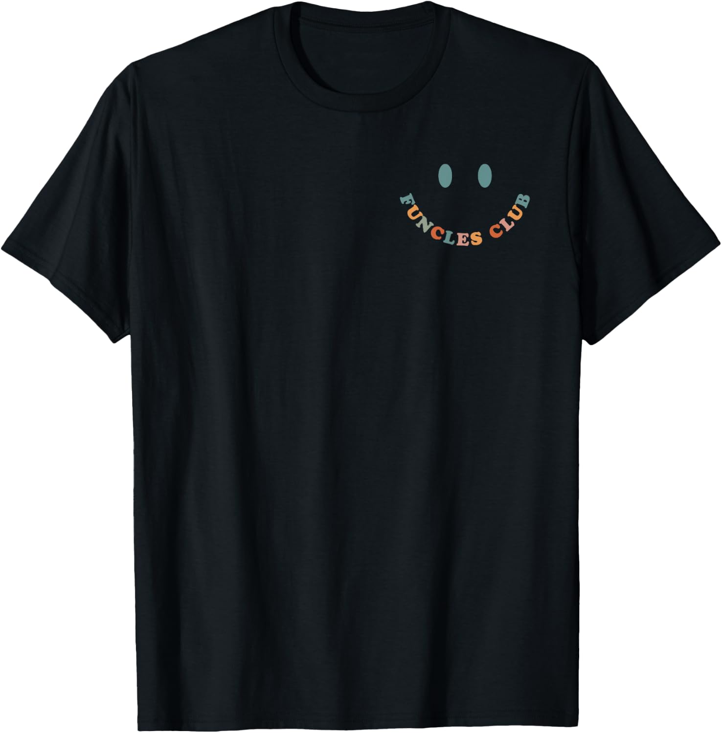 Retro Funcles Club, Funny Father's Day Gift Uncle T-Shirt - T-Shirt | Black