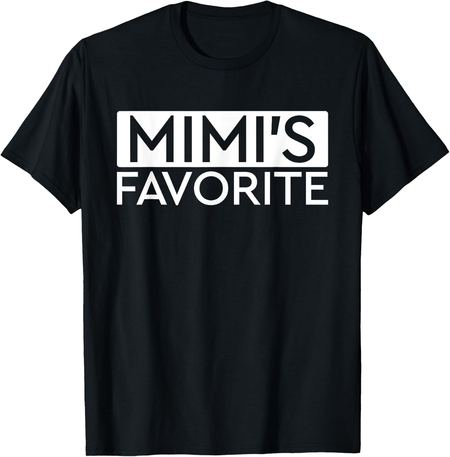 Mimi's Favorite Grandparent's Day Grandchild Mimi's Favorite T-Shirt - T-Shirt | Black